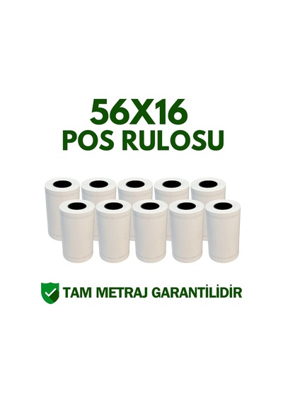 56x16 Termal Pos Cihazı Rulosu 600 Adet