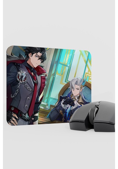 Neuvillette Genshin Impact Anime Gacha V5 - 22x18 Gaming Mouse Pad Fare Altlığı