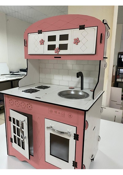 90X60 Ahşap Oyun Mutfaağı