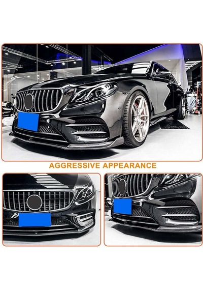 Mercedes W213 Gtr Ön Panjur Izgara Seti Krom-siyah 2016-2020 Aras