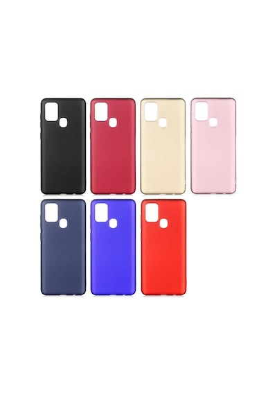 Galaxy A21s Kılıf Zore Premier Silikon Kapak Kırmızı