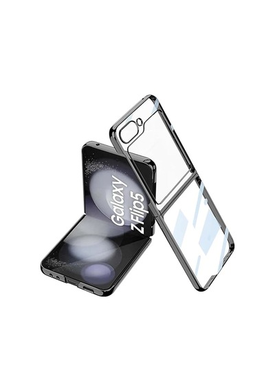 Samsung Galaxy Z Flip 5 Kılıf Fold Element Kapak - Siyah 0.2M-Çok Renkli
