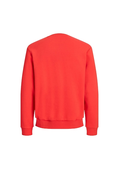 Jack & Jones Jorlogo Erkek Bisiklet Yaka Logolu Sweatshirt Rahat Günlük Kırmızı
