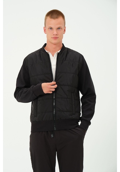 Rich Erkek Siyah Oversize Rüzgar Geçirmez Kışlık Şişme Mont Ceket Çok Renkli