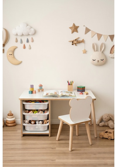 Çocuk Masa Sandalye Takımı-3 Sepetli Çocuk Çalışma Masası Aktivite Masası Yaz-sil Panda Sandalye Beyaz Çocuk Masa Sandalye Takımı-3 Sepetli Çocuk Çalışma Masası Aktivite Masası Yaz-sil Panda Sandalye Beyaz