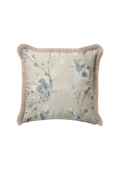 Çiçekli Pastel Floral Saçaklı Yastık Kılıfı - Romantik Botanik Mavi Vizon Püsküllü Kırlent Kılıfı Sessiz Esinti Nova Çiçekli Pastel Floral Saçaklı Yastık Kılıfı - Romantik Botanik Mavi Vizon Püsküllü Kırlent Kılıfı Sessiz Esinti Nova