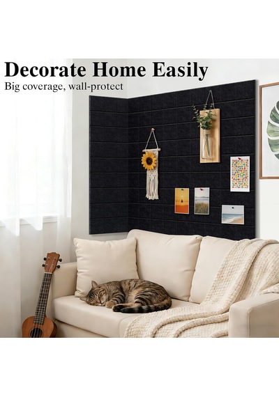Tr Duvar İçin Büyük Keçe Levha Fayansları, 30 Raptiyeli, 30 Cm X 30 Cm 6'li Paket Pin Panosu Ev Ofis Mutfak İçin D Genel