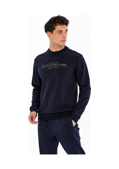 AR-MA Arma Erkek Slim Fit Sweatshirt Yazı Baskılı, Scuba Interlok, Bisiklet Yaka, Basic K30124685502 Lacivert AR-MA Arma Erkek Slim Fit Sweatshirt Yazı Baskılı, Scuba Interlok, Bisiklet Yaka, Basic K30124685502 Lacivert