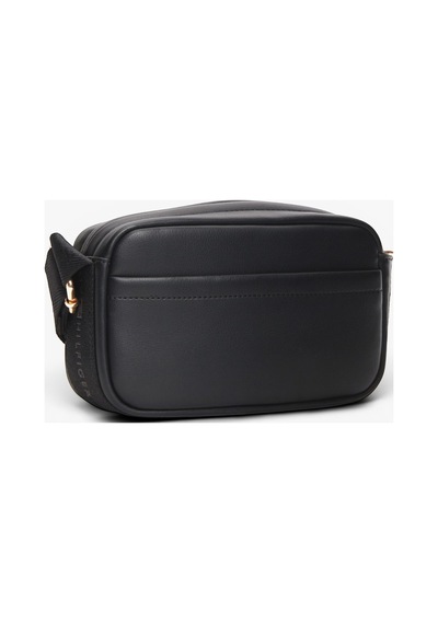 Tommy Hilfiger Th Logotape Camera Bag Kadın Siyah Çanta - Aw0aw18741
