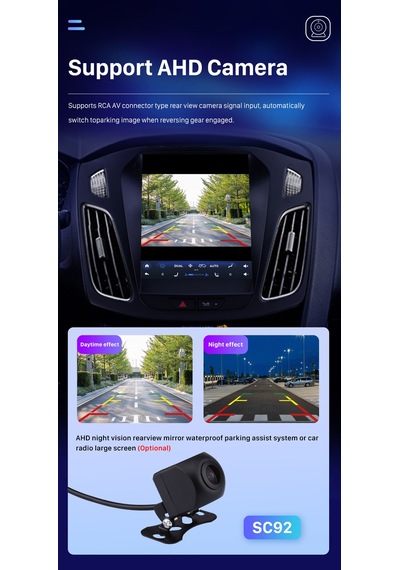 Ford Focus 3-4 Tesla 2015-2018 Multimedya Navigasyon Usb Kamera Carplayer
