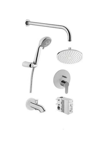Artema Flow Round Ankastre Banyo Seti - A49306 Gümüş