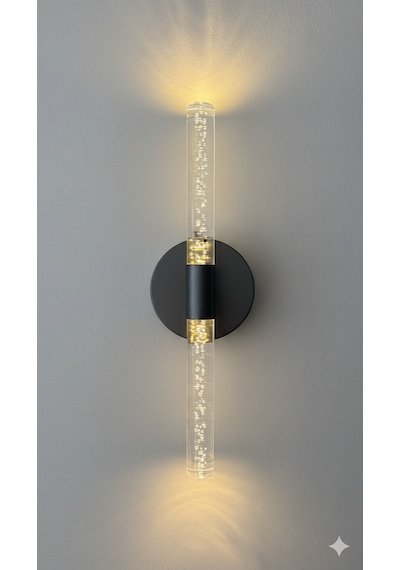 Bhbackhome Bubbleflux Şık Tasarım Modern Ledli Aplik 40 Cm Elektrikli Antrasit