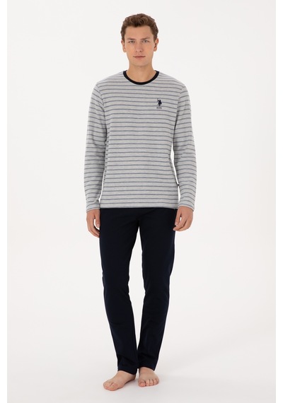U.s. Polo Assn. Erkek Lacivert Pijama Takım 50318604-vr033 Lacivert