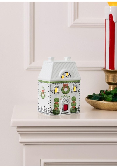 The Mia Dekoratif Led Işıklı Yılbaşı Evi 10x7x15 Cm