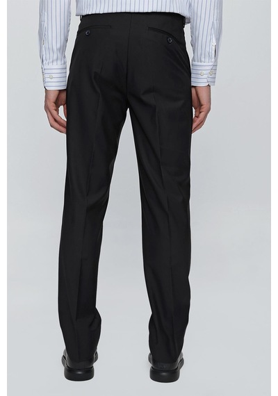 İmza Siyah Yan Cep Basic Slim Fit Esnek Pantolon 1003260005