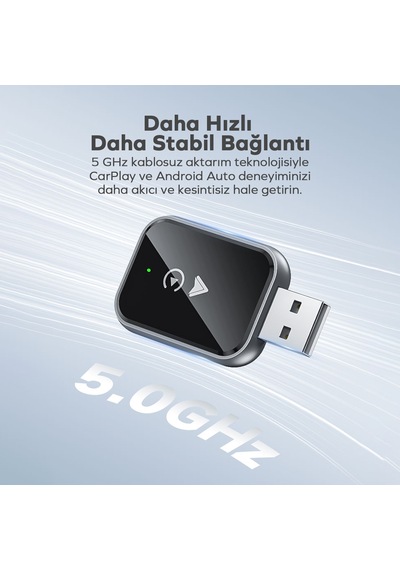 Woyax Kablosuz Carplay Dönüştürücü Android Auto Adaptörü Usb/type-c 2 Si 1 Arada Dongle Apple Carplay Kablosuz Bağlantı