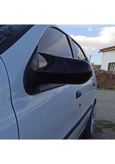 Fiat Albea 2002-2009 Uyumlu Batman Yarasa Ayna Kapağı Piano Black Abs Plastik