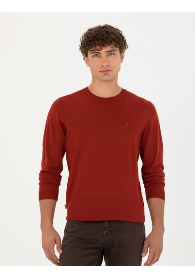 Pierre Cardin Erkek Kiremit Triko Kazak 50270054-vr031 Kiremit Kiremit Pierre Cardin Erkek Kiremit Triko Kazak 50270054-vr031 Kiremit Kiremit