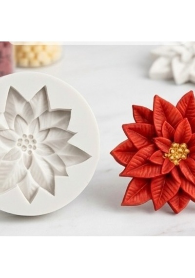 Dekoratif Çiçek Silikon Kalıp 5x1.5 Cm