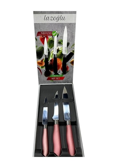 3'li Premium Şef Set Bıçağı