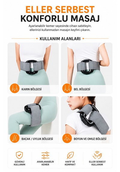 Ds20 G5 Tip Şarjlı Vücut Masaj Cihazı Sıkılaştırıcı Ve Selülit Azaltıcı Masaj Aleti Siyah