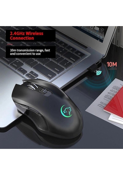 Valkyrie 6 Tuşlu Şarjlı Sessiz 2400Dpı Kablosuz Gaming Mouse