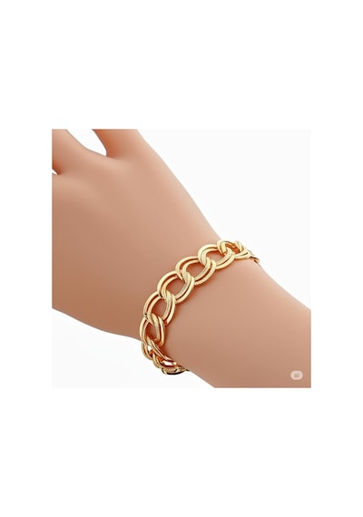 Sevgililer Ve Özel Günlere Özel Zincir Model Gold Kadın Bileklik Çok Renkli