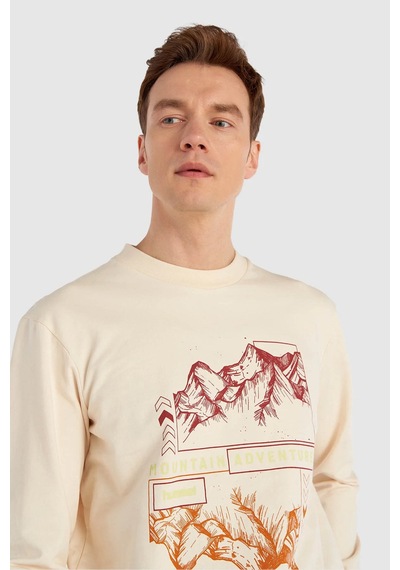Hummel Erkek Sweatshirt Krem 921964-9820 Hmlgılberto 25kw61000141 W61h03