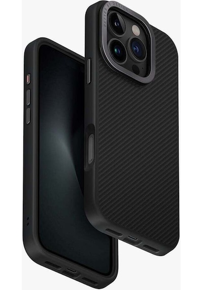 Apple Uyumlu iPhone 16 Pro Max Kılıf Keva Max Serisi Armaid Fiber Standlı Magsafe Özellikli Magclick Premium