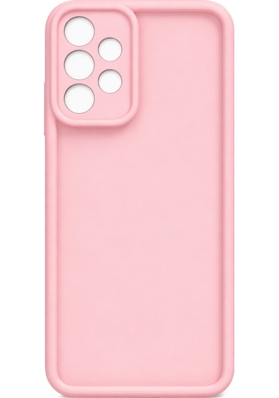 Samsung Galaxy A53 5g Uyumlu Kamera Çıkıntılı Mat Silikon Telefon Kılıfı Pembe