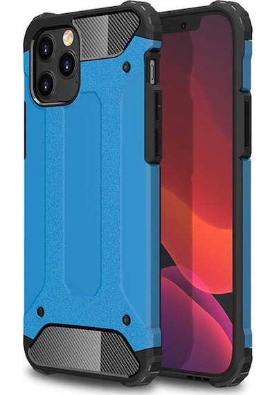 Noktaks - Apple Uyumlu iPhone 12 Pro Max - Kılıf Çift Katman Zırh Tank Crash Military Kapak - Mavi