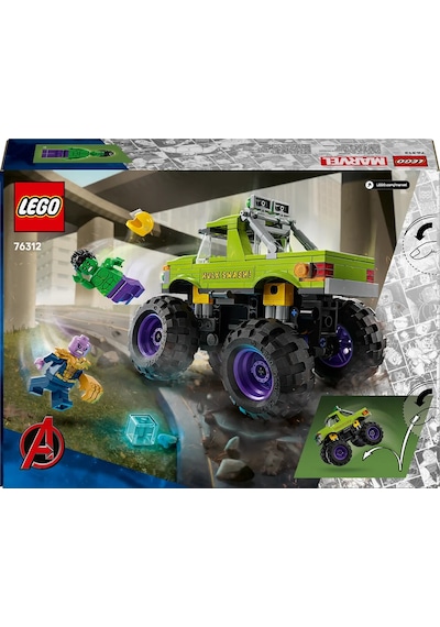 LEGO® ǀ Marvel Hulk Kamyonu, Thanos'a Karşı 76312 - 7 Yaş ve Üzeri Çocuklar için Süper Kahraman İçeren Yaratıcı Oyuncak Yapım Seti (229 Parça) LEGO® ǀ Marvel Hulk Kamyonu, Thanos'a Karşı 76312 - 7 Yaş ve Üzeri Çocuklar için Süper Kahraman İçeren Yaratıcı Oyuncak Yapım Seti (229 Parça)