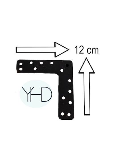 Yaren Home Dizayn Metal Sehpa, Dolap, Berjer, Tv Ünitesi Ayağı 22 4 Lü Paket Siyah