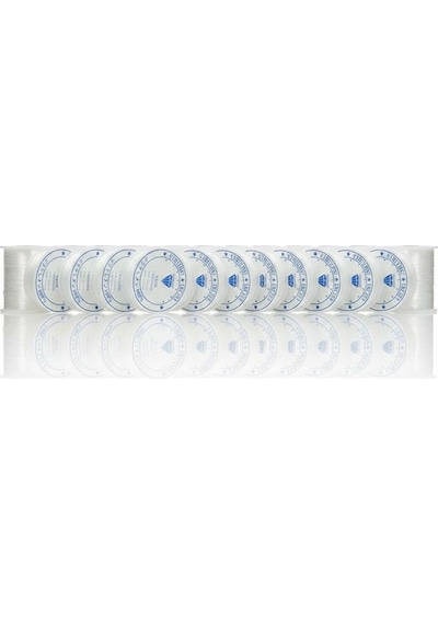 10 Adet Misina İpi Beyaz 0,5 Mm