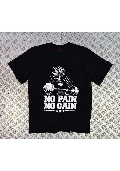 Stoned&Fame Siyah No Paın No Gaın Baskılı T-shirt SIYAH Siyah