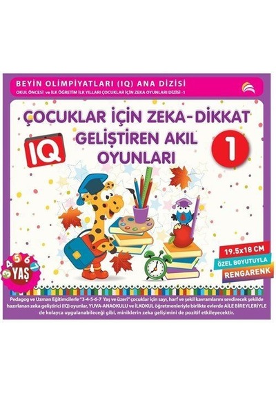 Çocuklar İçin Zeka - Dikkat Geliştiren Akıl Oyunları 1 3-4-5-...