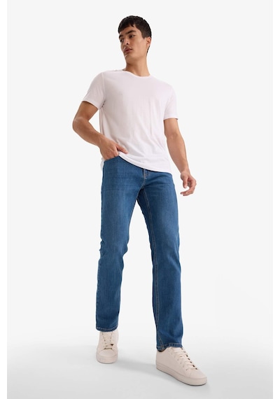 Defacto Sergio Regular Fit Normal Bel Boru Paça Jean Pantolon A6948ax26spnm28 Mavi-nm28