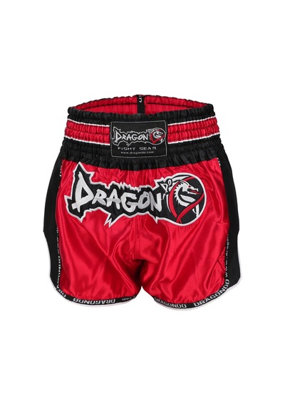Dragondo Mt3075 Retro Neo Muaythai Şortu Kırmızı Retro Muay Thai Şort Kırmızı