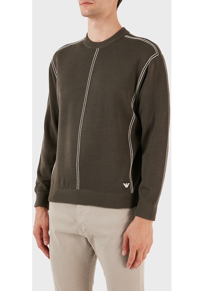 Emporio Armani Erkek Kazak 6r1mx3 1mozz 0440 Kahve Kahverengi