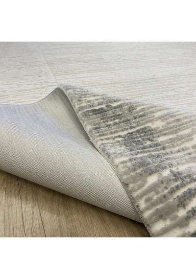 Hoom Rugs Sembol 2905 Gri Bej Akrilik Dayanıklı Makine Halısı Gri Bej Krem