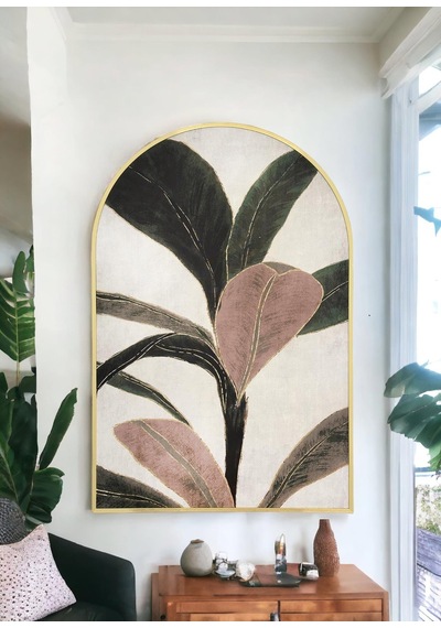 The Mia Botanic Leaf Tablo 80x120 Cm