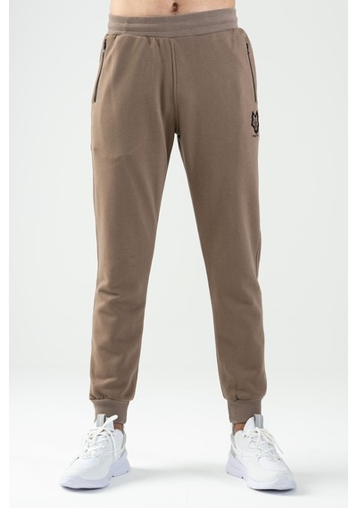Maraton Sportswear Comfort Erkek Ribana Paça Basic Kakao Eşofman Altı 21270-kakao Kahverengi