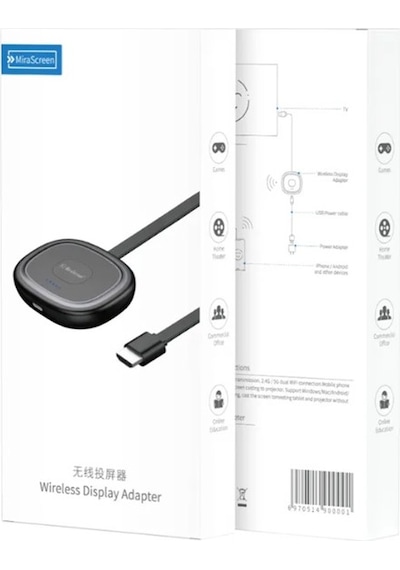MiraScreen G20 Wireless Dongle 4K UHD  2.4 G Görüntü Aktarıcı