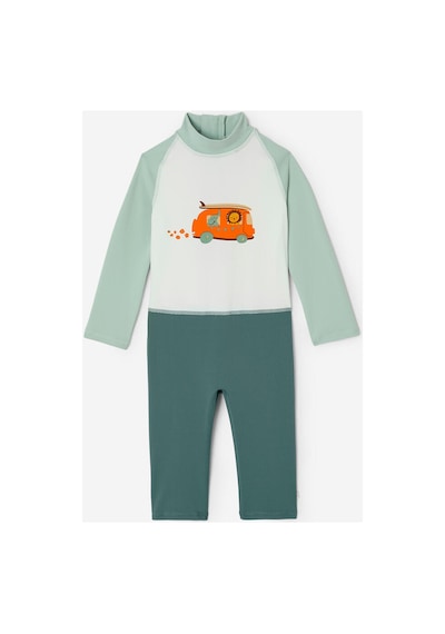 Decathlon Bebek/çocuk Uv Korumalı Uzun Kollu Wetsuit - Baskılı/mavi Mavi