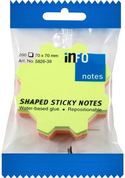 Info Notes 70x70 Dişli Postit 200 Yp. 582639