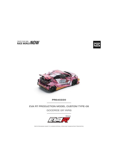 Pop Race 1/64 Eva Rt Production Model Custom Type-08 Goodride Gr Yarıs - Pr640220