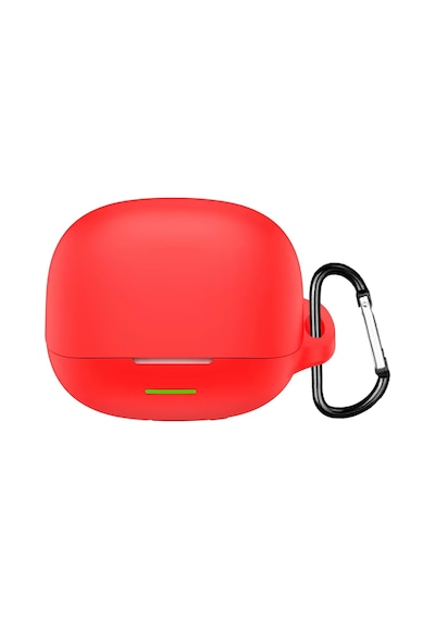 Caseonn Qcy Melobuds N65 Kılıf Askı Aparatlı Mat Silikon Kırmızı