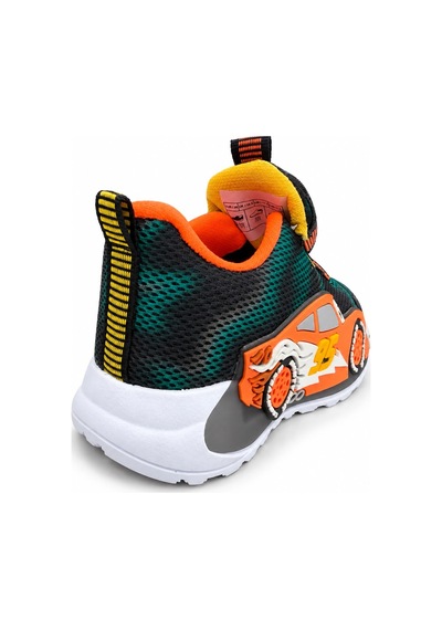 Papucumun Dünyası Çocuk Şimşek Mcq Işıklı Lıghtyear Spor Araba Detaylı Spor Ayakkabı Sneaker Turuncu