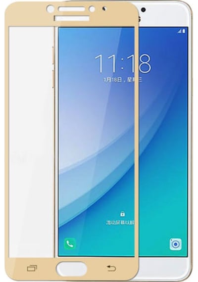 Samsung Uyumlu Galaxy C7 Pro Fiber Nano Kırılmaz Ekran Koruyucu