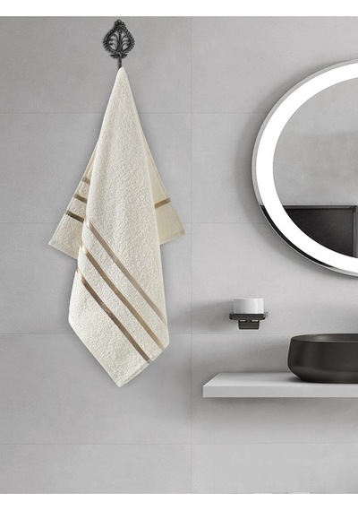 Banyo Havlu Seti 4 Lü Bale Krem